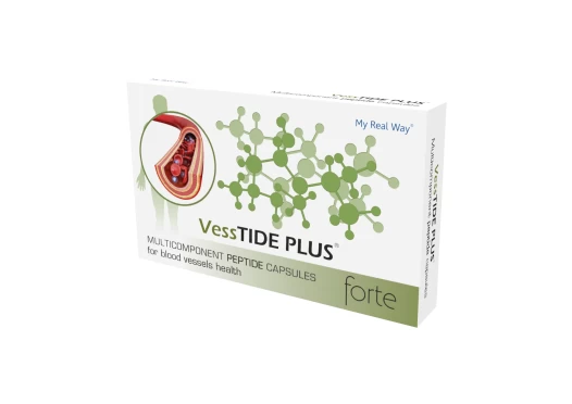 Peptidai kraujagyslėms „VessTIDE PLUS forte“