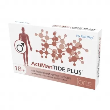 ActimanTIDE PLUS forte +18. Bioreguliatorius erekcijos sutrikimams gydyti, daugiau energijos ir galios gerovei loading=